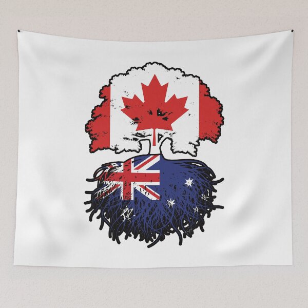 Item preview, Australia Australian Canadian Canada Tree Roots Flag designed and sold by FlagX.
