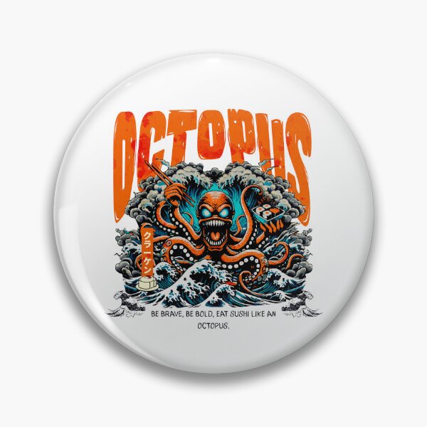 Item preview, Octopus Sushi Kraken Sashimi Japan Giant Squid designed and sold by wesdesignshop.