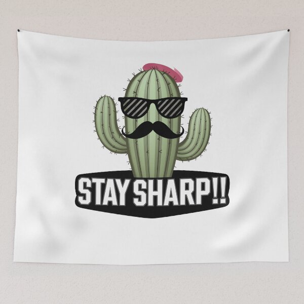 Item preview, Stylish Cactus Mustache Sunglasses Stay Sharp Art designed and sold by iwcus.