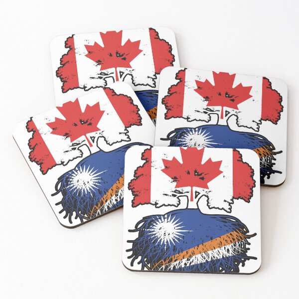 Item preview, Marshall Islands Marshallese Canadian Canada Tree Roots Flag designed and sold by FlagX.