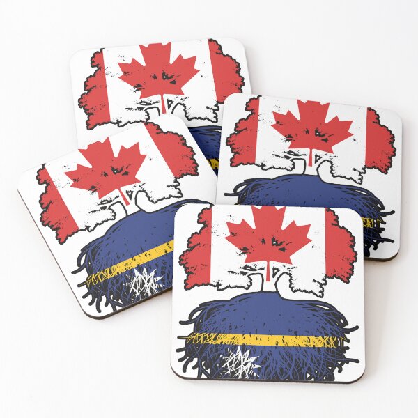 Item preview, Nauru Nauruan Canadian Canada Tree Roots Flag designed and sold by FlagX.