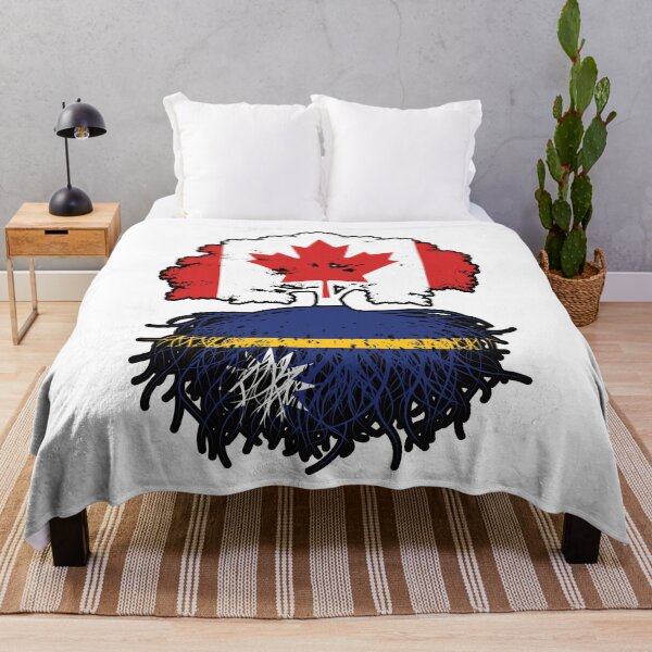 Item preview, Nauru Nauruan Canadian Canada Tree Roots Flag designed and sold by FlagX.
