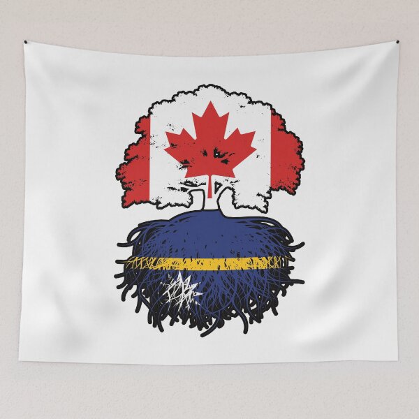 Item preview, Nauru Nauruan Canadian Canada Tree Roots Flag designed and sold by FlagX.