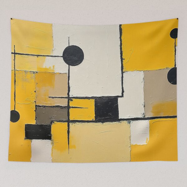 Item preview, Wassily Kandinsky Yellow Composition designed and sold by maniacfitness.