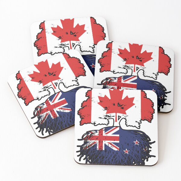 Item preview, New Zealand New Zealander Canadian Canada Tree Roots Flag designed and sold by FlagX.