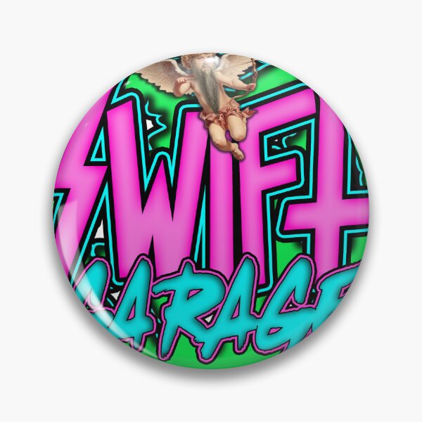 Item preview, pink and teal swift garage designed and sold by RTSHpodcast.