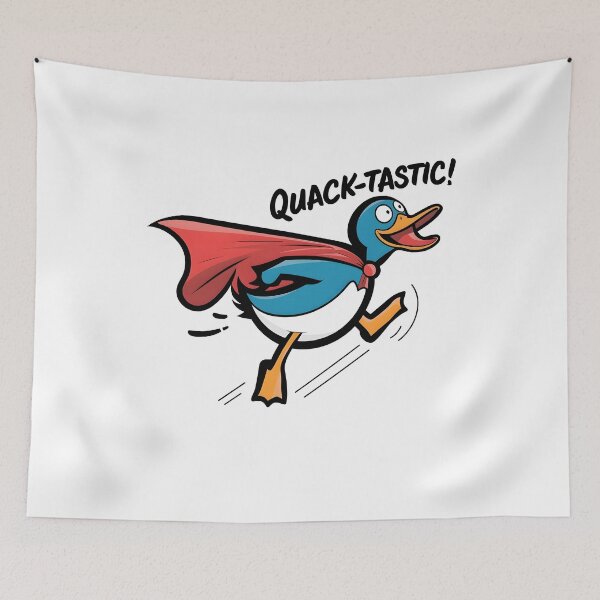 Item preview, Humorous Duck Superhero Quack-tastic Art Print designed and sold by iwcus.
