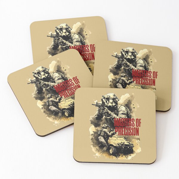 Item preview, MASTERS OF PRECISION - Sepia Warriors, Tactical Mastery, Unwavering Resolve designed and sold by SplashTastic.