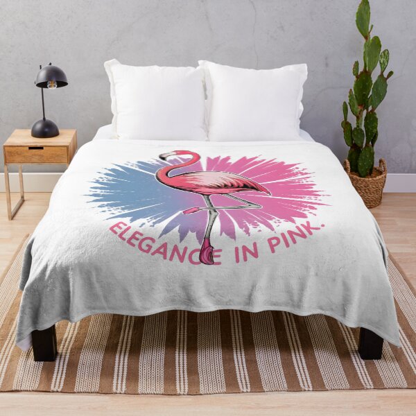 Item preview, A flamingo doing ballet with “Elegance in pink.” designed and sold by iwcus.