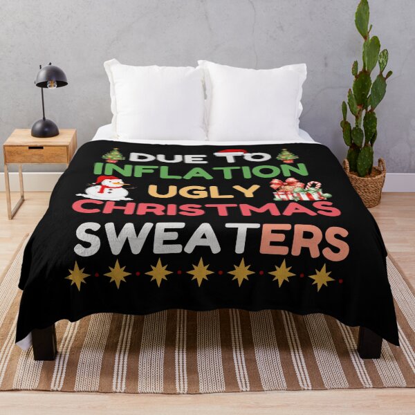 Item preview, Funny Due to Inflation Ugly Christmas Sweaters For Men Women designed and sold by Luckyart5.