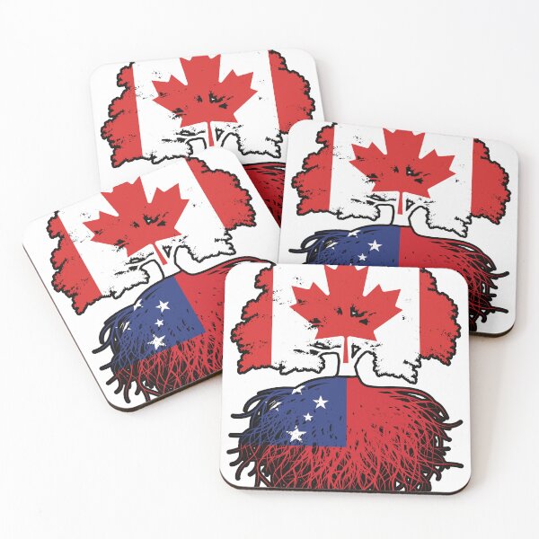 Item preview, Samoa Samoan Canadian Canada Tree Roots Flag designed and sold by FlagX.
