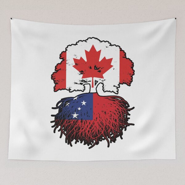 Item preview, Samoa Samoan Canadian Canada Tree Roots Flag designed and sold by FlagX.