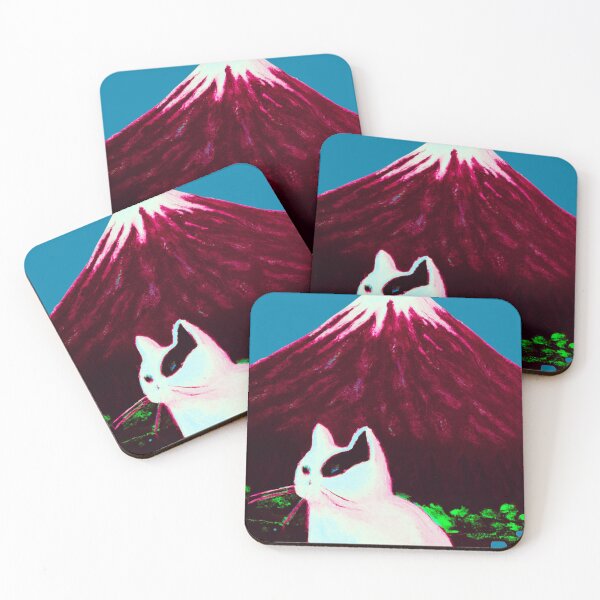 Item preview, A Japan Cat and Fuji Mountain designed and sold by MerryCrown.