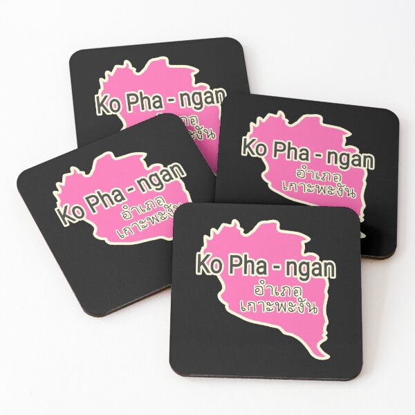 Item preview, Koh Phangan Map Island Map designed and sold by vibeno1.