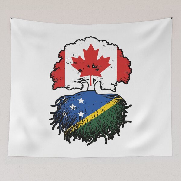Item preview, Solomon Islands Solomon Islander Canadian Canada Tree Roots Flag designed and sold by FlagX.