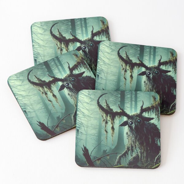 Item preview, Eerie Forest Stag Creature - Creepy Folklore  designed and sold by maxthegrem.