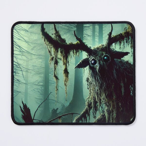 Item preview, Eerie Forest Stag Creature - Creepy Folklore designed and sold by maxthegrem.