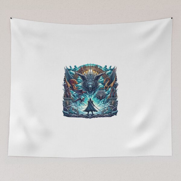 Item preview, A fantasy 3D T-shirt design for the Game of Thrones series designed and sold by Aseelomer479.