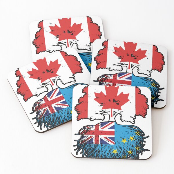 Item preview, Tuvalu Tuvaluan Canadian Canada Tree Roots Flag designed and sold by FlagX.