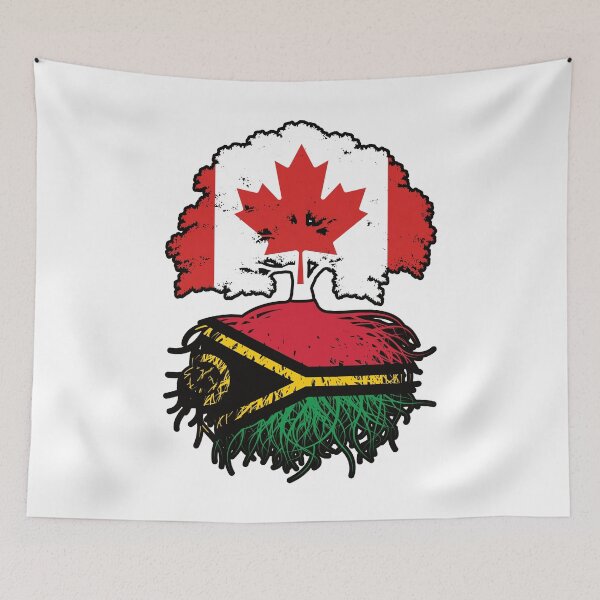 Item preview, Vanuatu Vanuatuan Canadian Canada Tree Roots Flag designed and sold by FlagX.