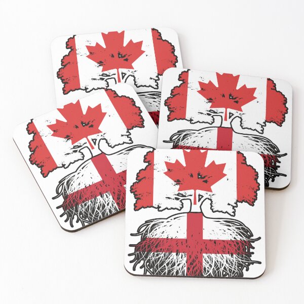 Item preview, England English Canadian Canada Tree Roots Flag designed and sold by FlagX.