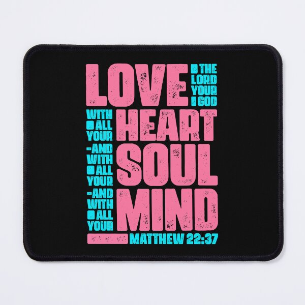 Item preview, Matthew 22:37 Love The Lord Your God With All Your Heart designed and sold by plushism.