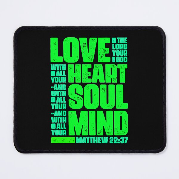 Item preview, Matthew 22:37 Love The Lord Your God With All Your Heart designed and sold by plushism.