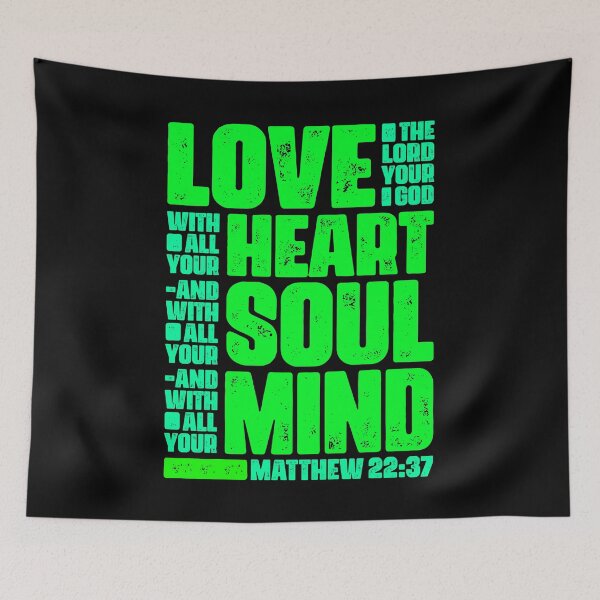 Item preview, Matthew 22:37 Love The Lord Your God With All Your Heart designed and sold by plushism.
