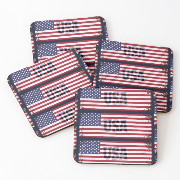 Item preview, USA Flag United States of America Flag Sticker T-Shirt 01 designed and sold by OuterShellUK.