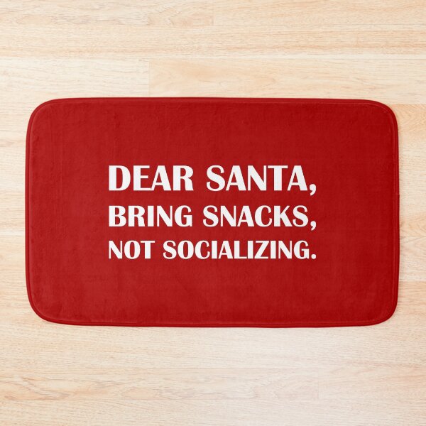 Item preview, Dear Santa, Bring Snacks, Not Socializing: Red Edition. / Introvert Joke Funny T-Shirt Label designed and sold by introvertvibes.