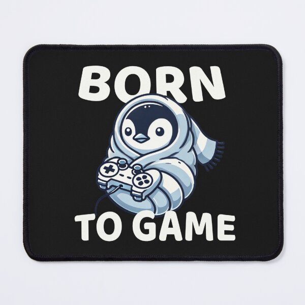 Item preview, Born to Game - Adorable Baby Penguin Design designed and sold by GameLoreGifts.