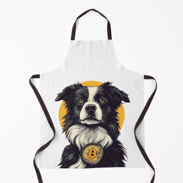 Item preview, Border Collie with Bitcoin designed and sold by NicolasGlowArt.