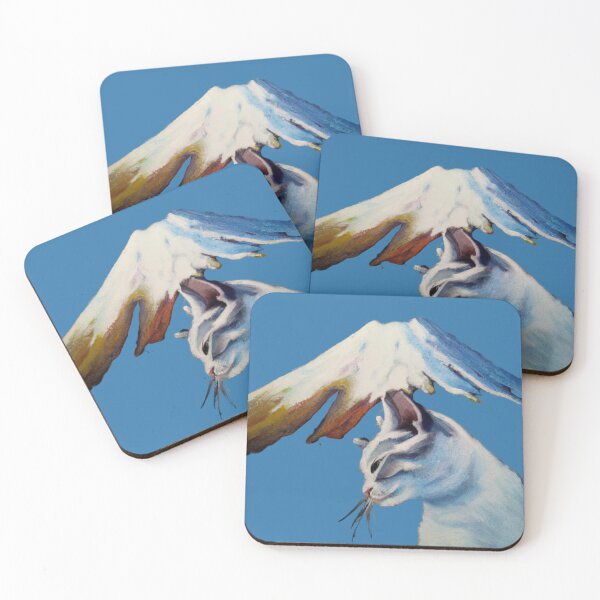 Item preview, a cat and fuji mountain designed and sold by MerryCrown.