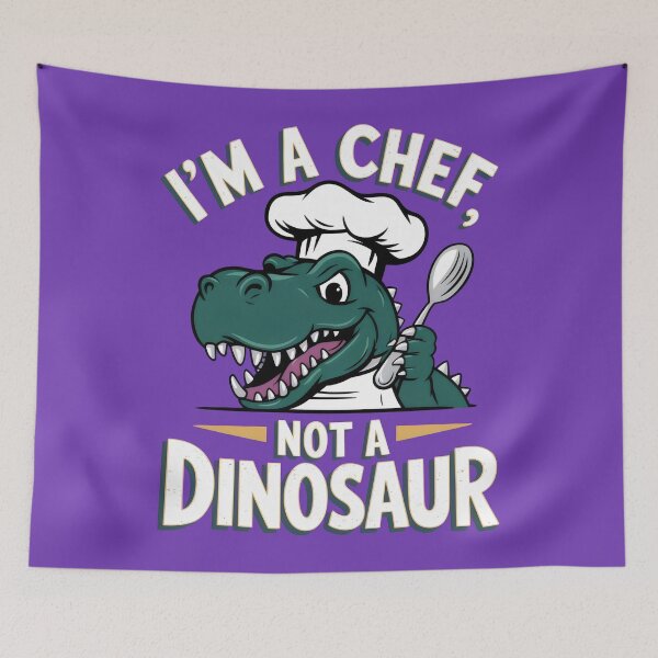 Item preview, I'm a Chef, Not a Dinosaur - Funny Chef Dinosaur Graphic designed and sold by Prime-Studio.