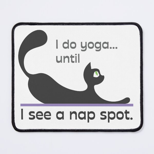 Item preview, Cat doing Yoga designed and sold by papermintstudio.