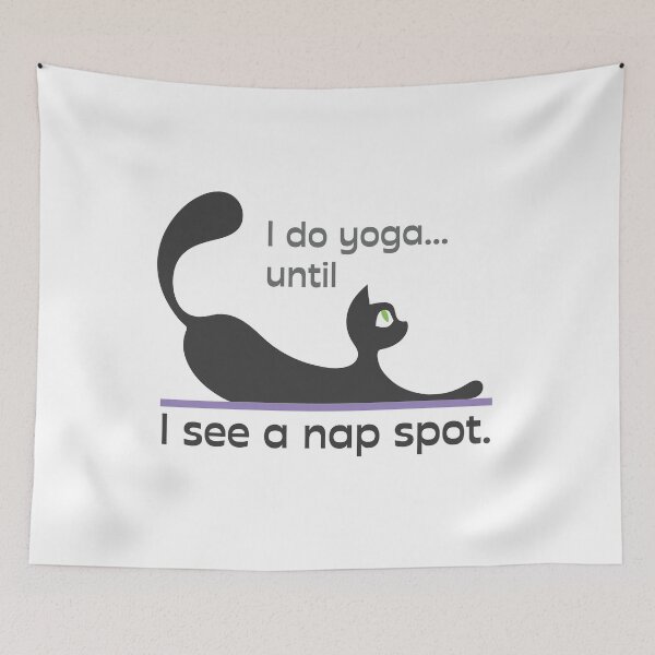 Item preview, Cat doing Yoga designed and sold by papermintstudio.