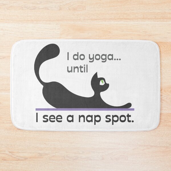 Item preview, Cat doing Yoga designed and sold by papermintstudio.