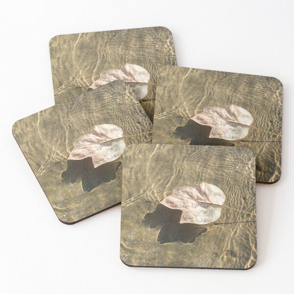 Item preview, Floating Tulip Tree Leaf and Brilliant Sunshiny Ripples designed and sold by Georgia Mizuleva.