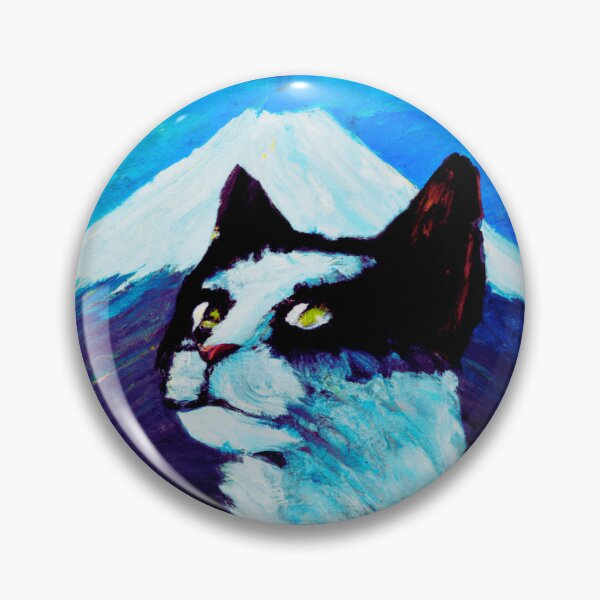 Item preview, a cat and fuji mountain designed and sold by MerryCrown.