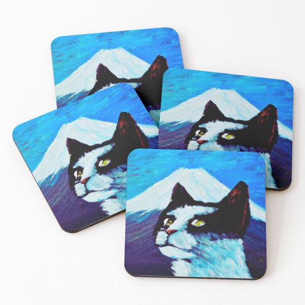 Item preview, a cat and fuji mountain designed and sold by MerryCrown.