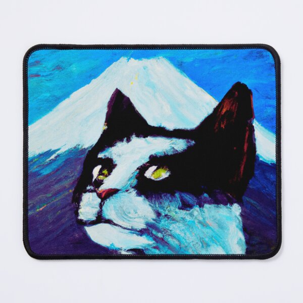 Item preview, a cat and fuji mountain designed and sold by MerryCrown.
