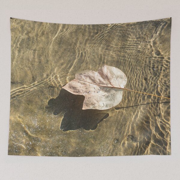 Item preview, Floating Tulip Tree Leaf and Brilliant Sunshiny Ripples designed and sold by Georgia Mizuleva.