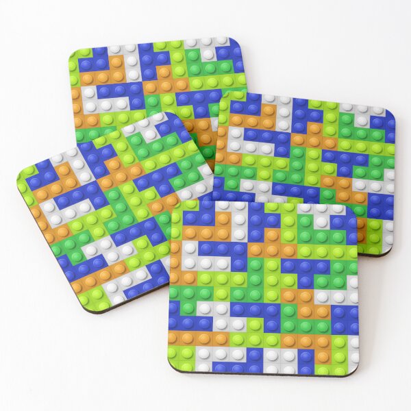 Item preview, Building Block Pattern Toy Bricks Seamless Pattern Design designed and sold by Gamify Store.