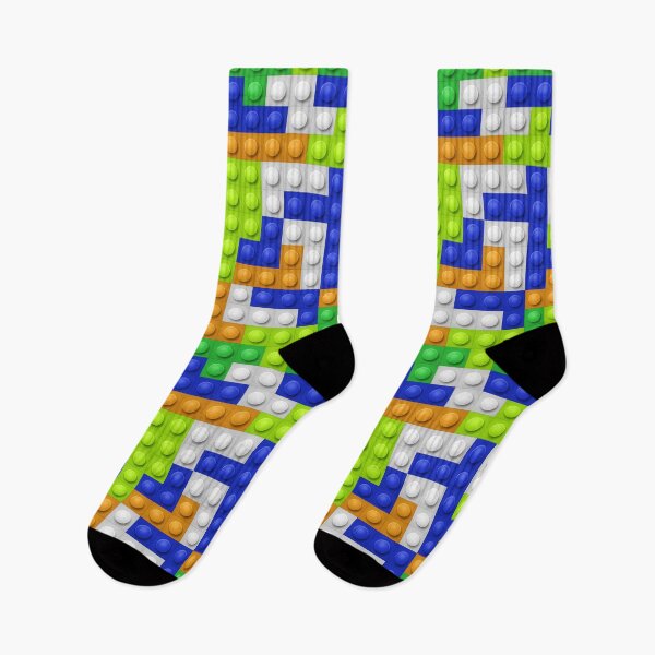 Item preview, Building Block Pattern Toy Bricks Seamless Pattern Design designed and sold by Gamify Store.