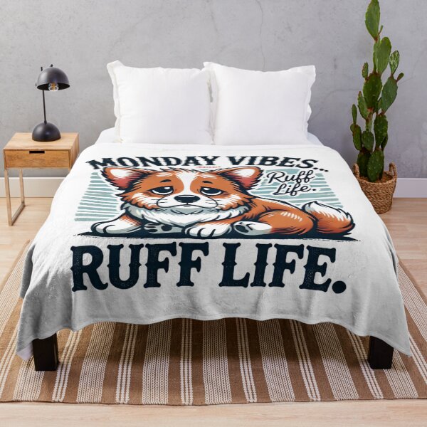 Item preview, Monday Vibes: Ruff Life (Puppy Edition) designed and sold by Ideaunluck-shop.