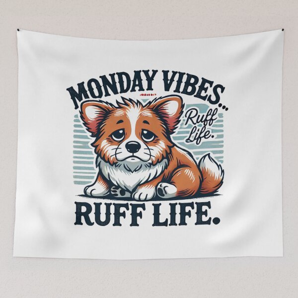Item preview, Monday Vibes: Ruff Life (Puppy Edition) designed and sold by Ideaunluck-shop.