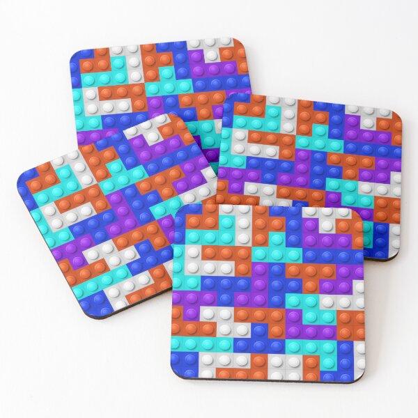 Item preview, Building Block Pattern Toy Bricks Seamless Pattern Design designed and sold by Gamify Store.