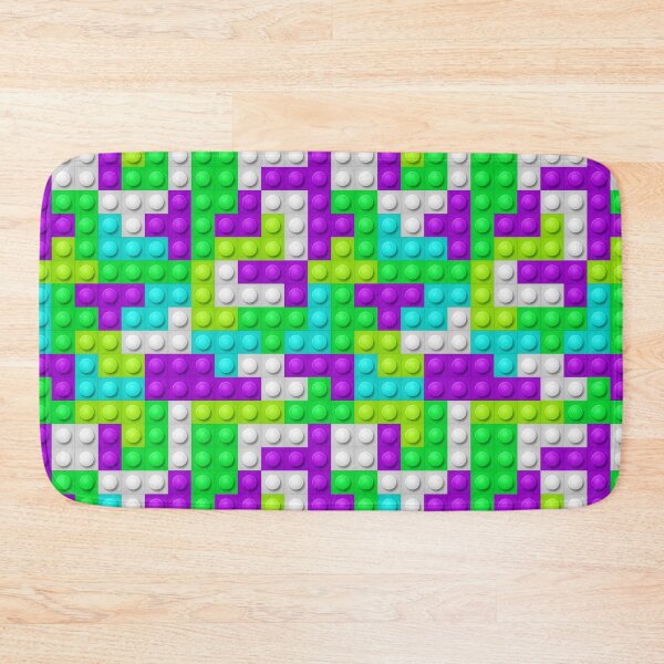 Item preview, Building Block Pattern Toy Bricks Seamless Pattern Design designed and sold by Gamify Store.