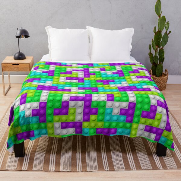 Item preview, Building Block Pattern Toy Bricks Seamless Pattern Design designed and sold by Gamify Store.