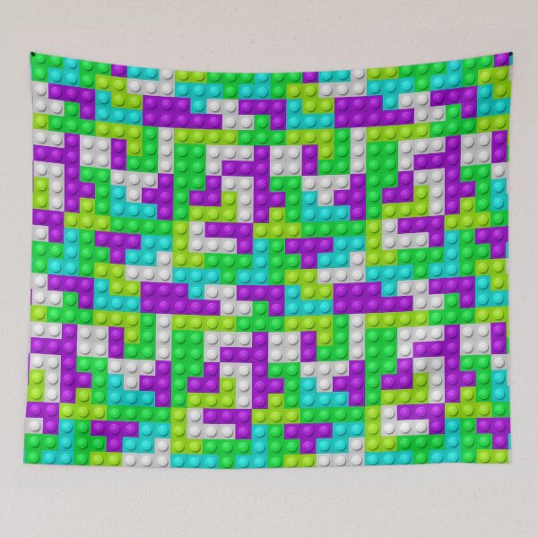 Item preview, Building Block Pattern Toy Bricks Seamless Pattern Design designed and sold by Gamify Store.